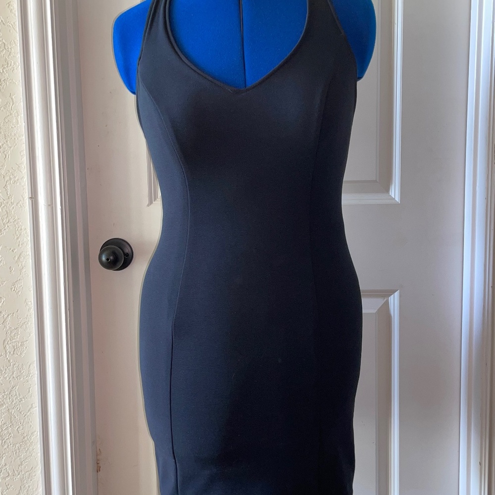 Black mini day to night dress
